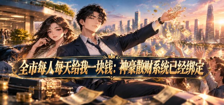 全市每人每天给我一块钱:神豪散财系统已经绑定 封面
