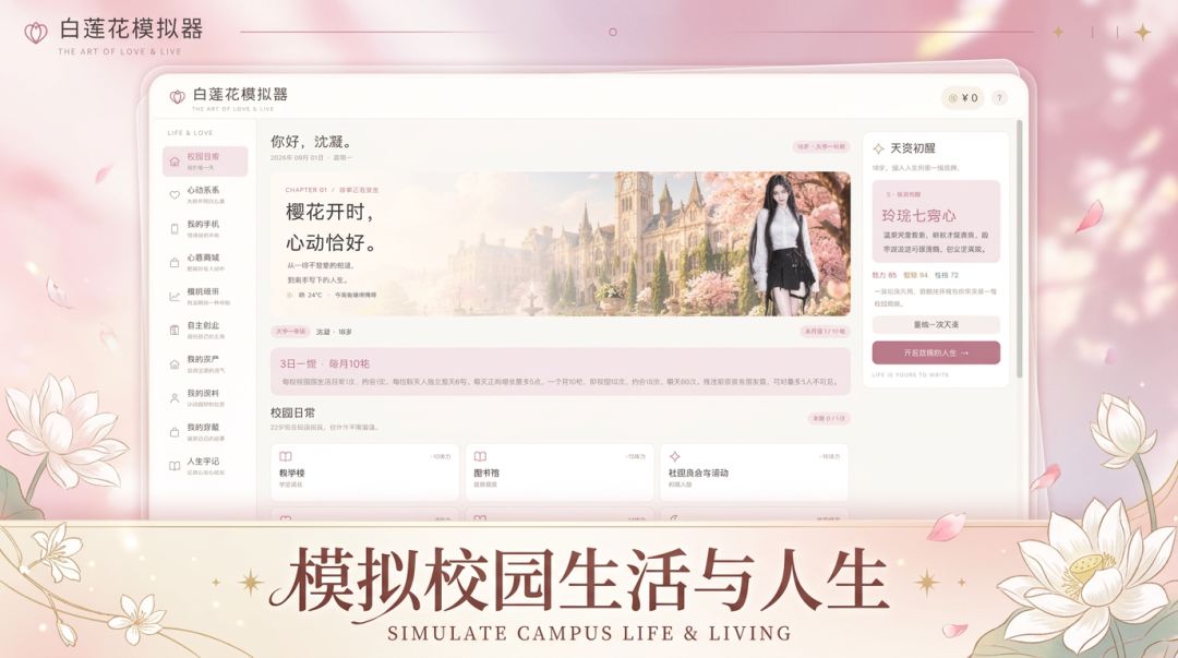 白莲花模拟器游戏截图