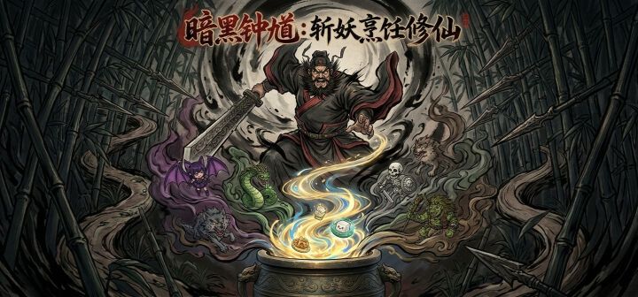 暗黑钟馗：斩妖烹饪修仙 封面