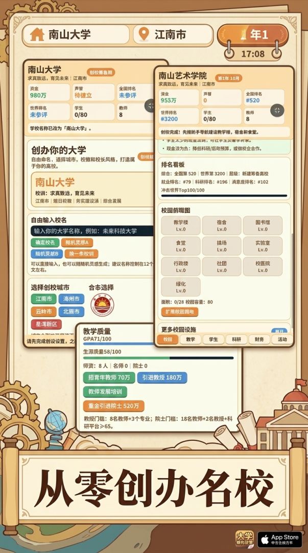 大学模拟经营游戏截图