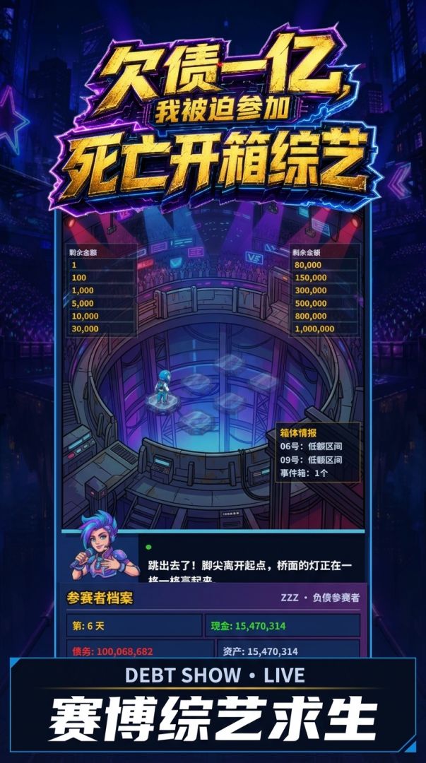 欠债一亿，我被迫参加死亡开箱综艺游戏截图