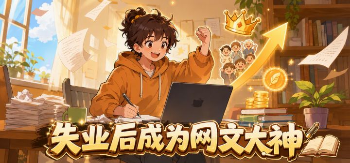 失业后成为网文大神 封面