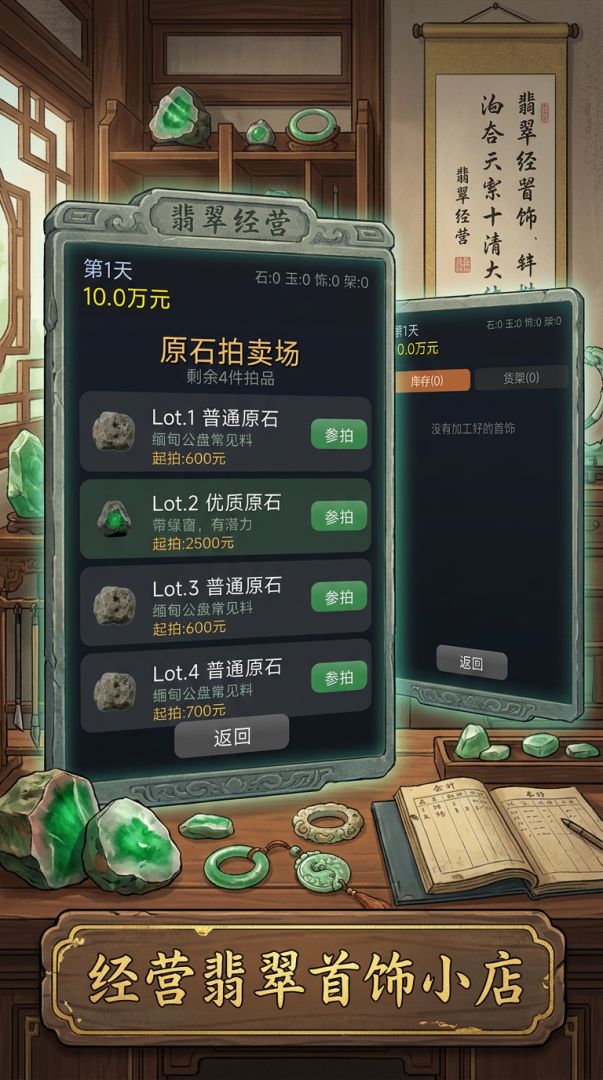 翡翠经营游戏截图