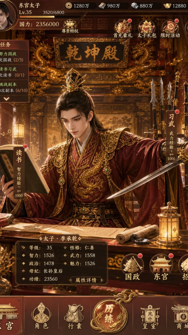 王朝太子养成游戏截图