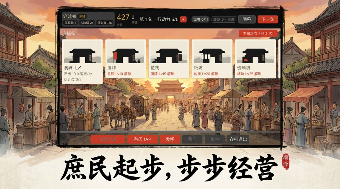 穿越者：庶民人生游戏截图