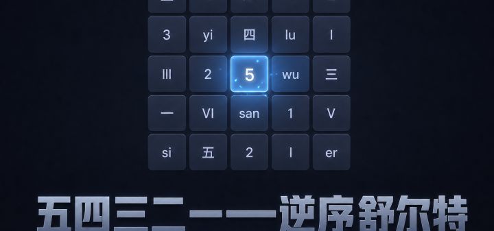 五四三二一——逆序舒尔特 封面