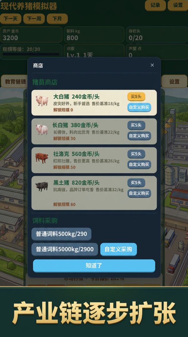 现代养猪模拟器游戏截图