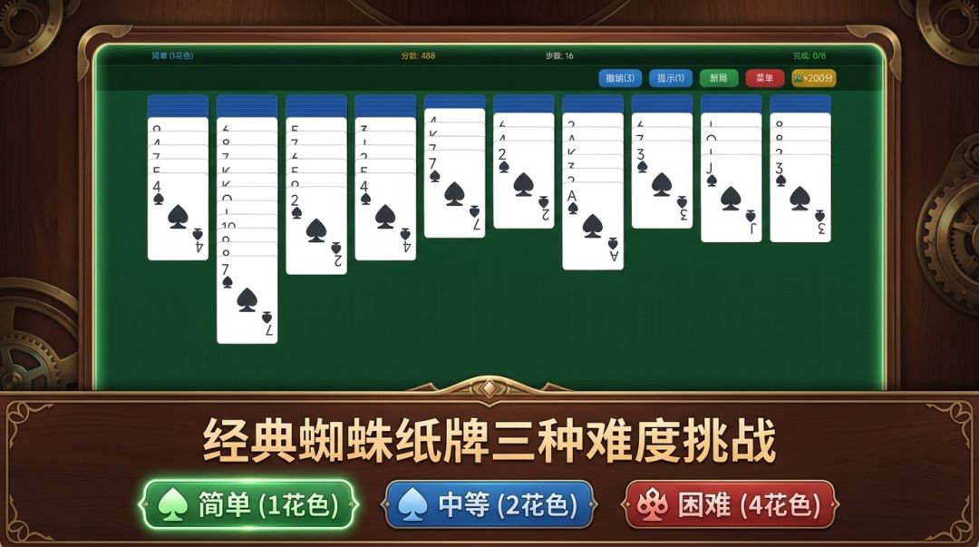 蜘蛛纸牌游戏截图