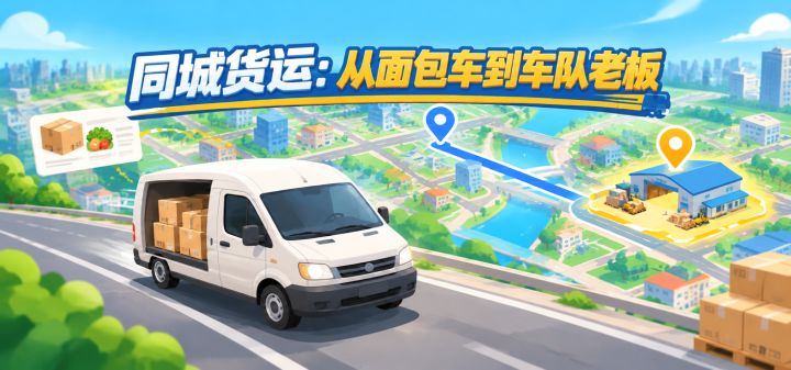 同城货运:从面包车到车队老板 封面