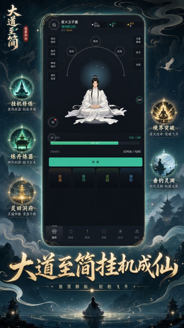大道至简：放置修仙游戏截图