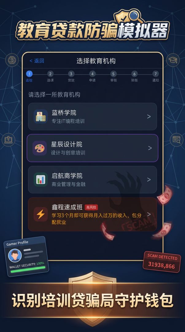 教育贷款防骗模拟器游戏截图