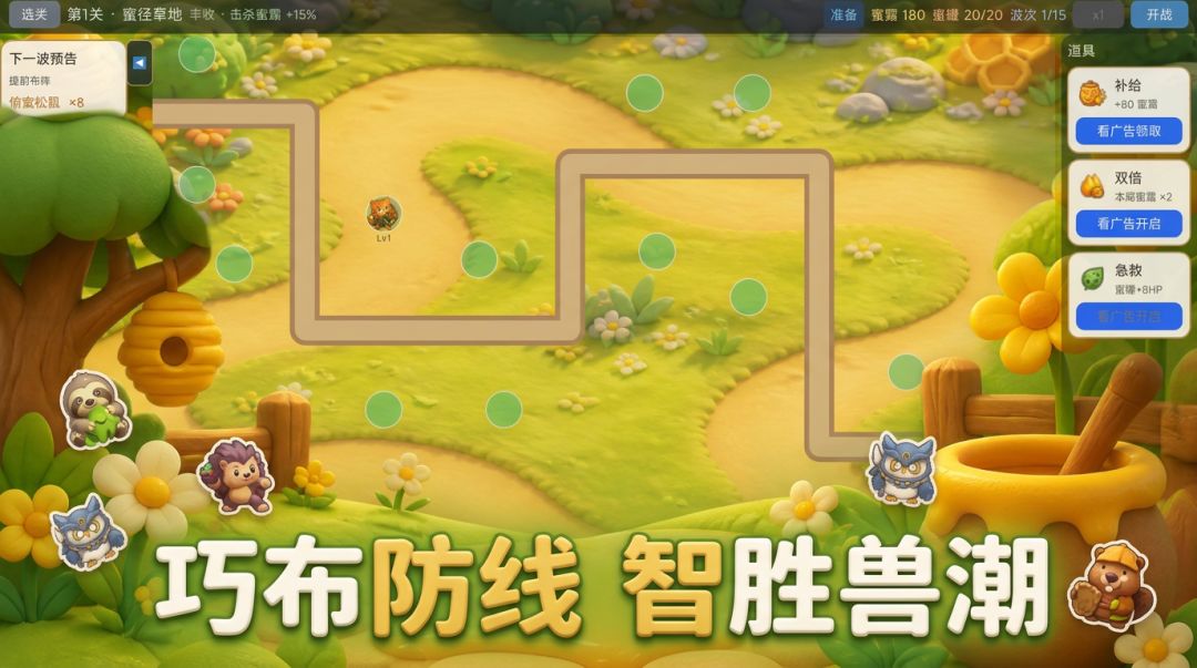 毛球防线游戏截图