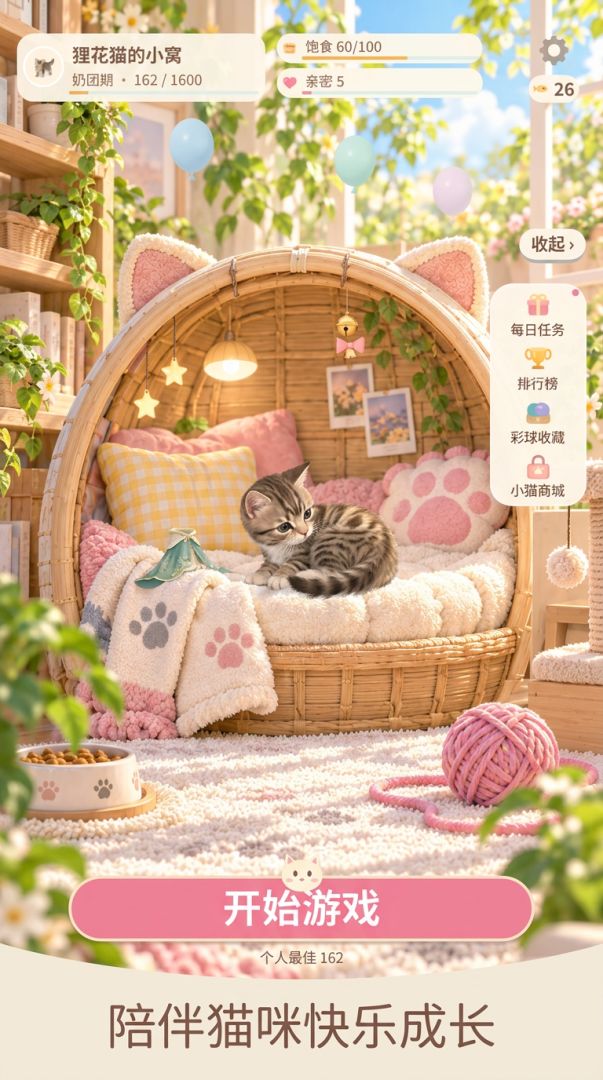 猫戏彩球游戏截图