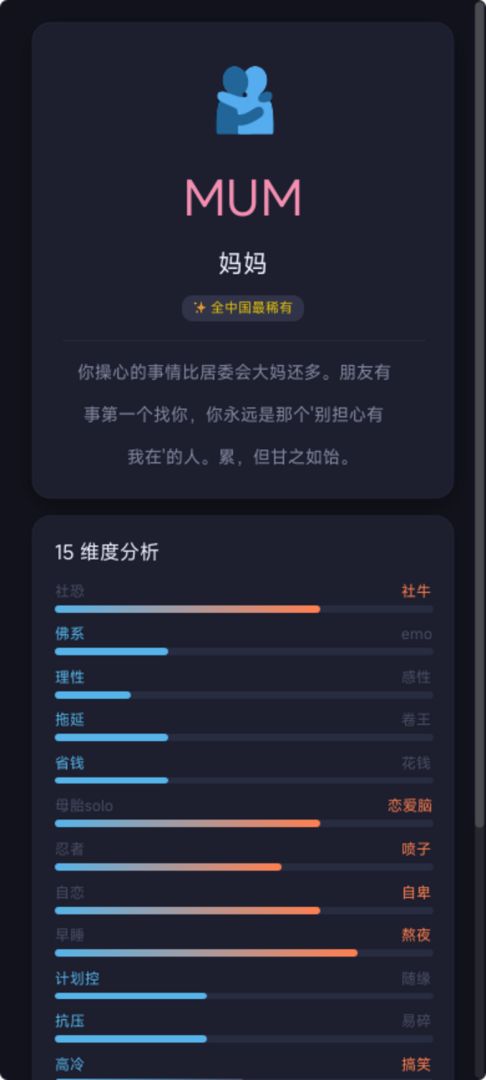 SBTI人格测试游戏截图