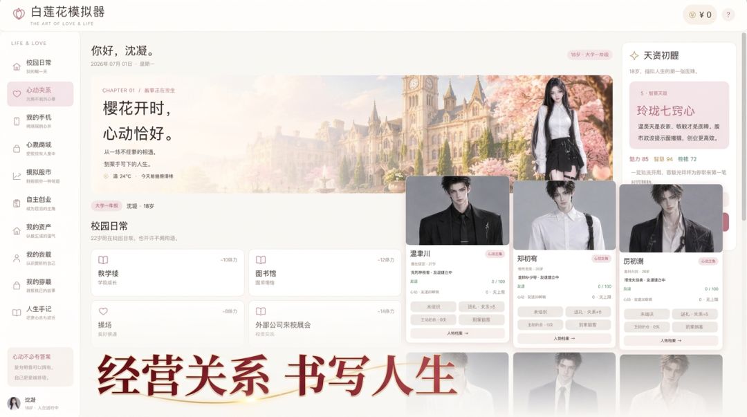 白莲花模拟器游戏截图