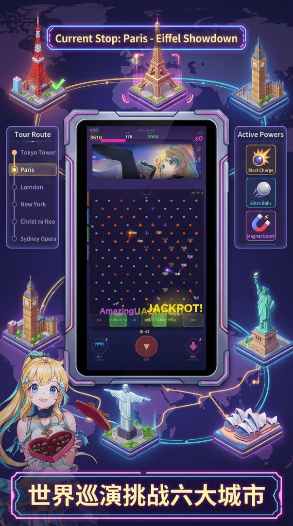 弹珠舞姬嗒啦啦：世界巡演游戏截图