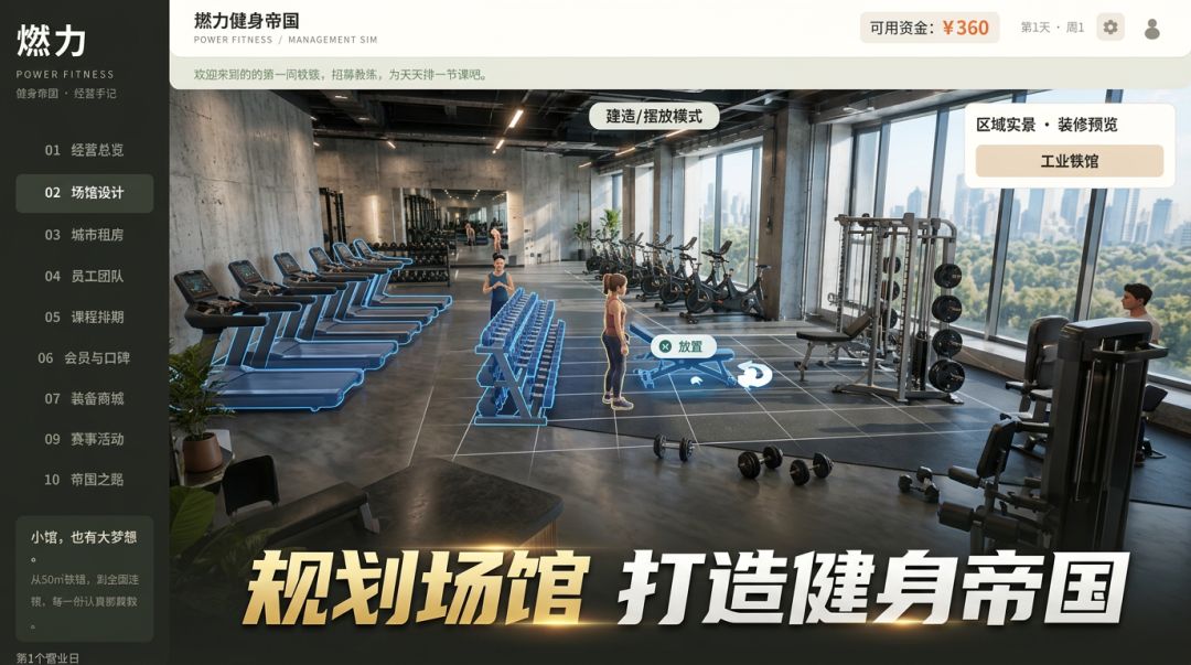 燃力健身帝国游戏截图
