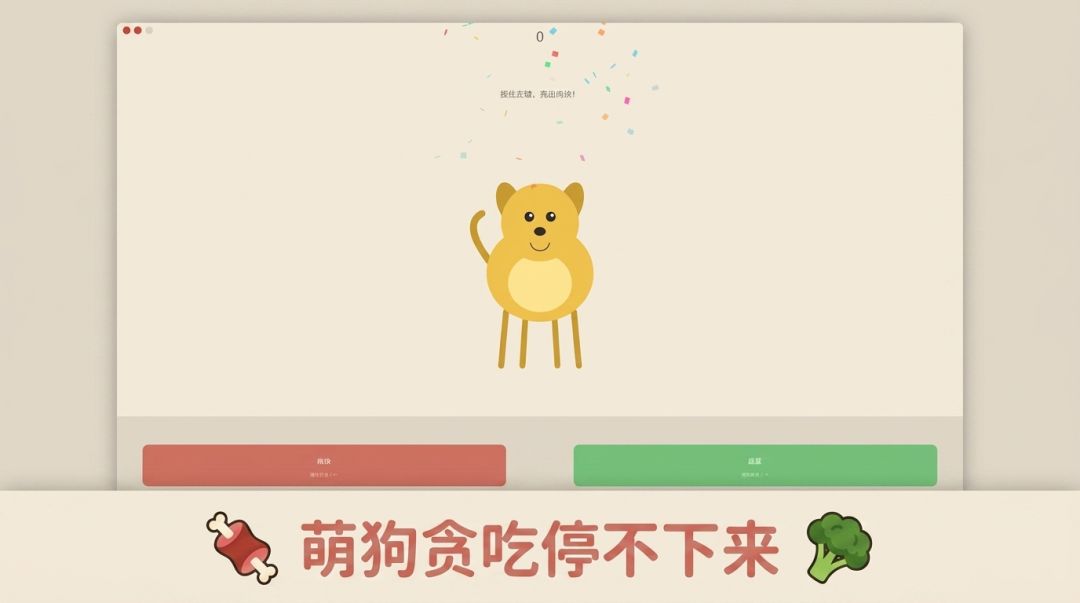 骗狗吃蔬菜游戏截图