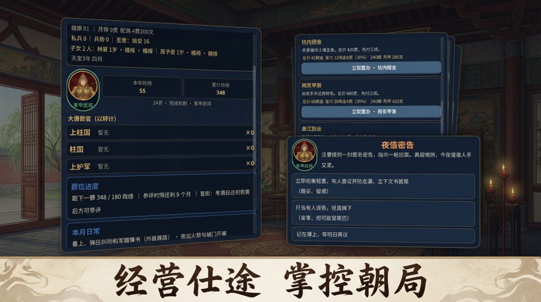 大唐仕途录游戏截图
