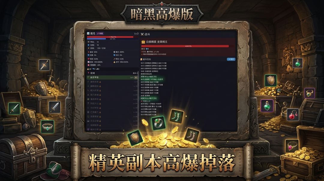 暗黑挂机三职业游戏截图