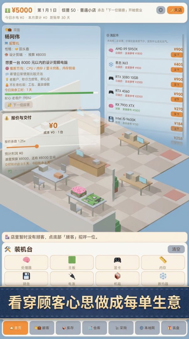 电脑城装机大亨游戏截图