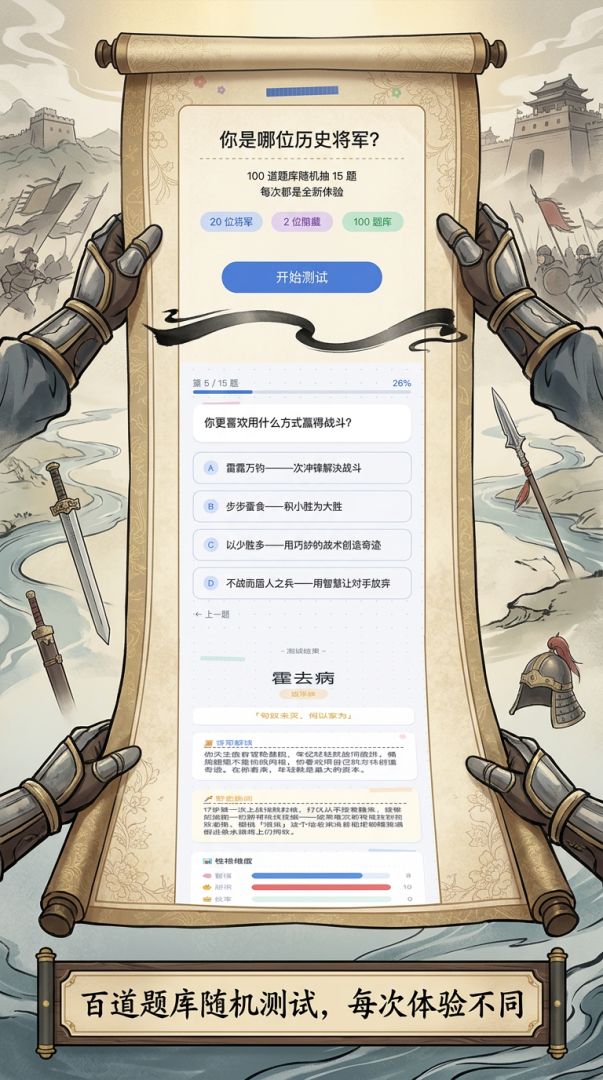 你是哪位历史将军游戏截图