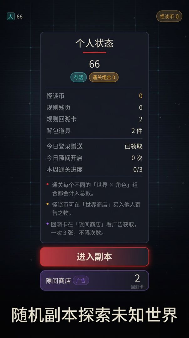 规则怪谈世界游戏截图