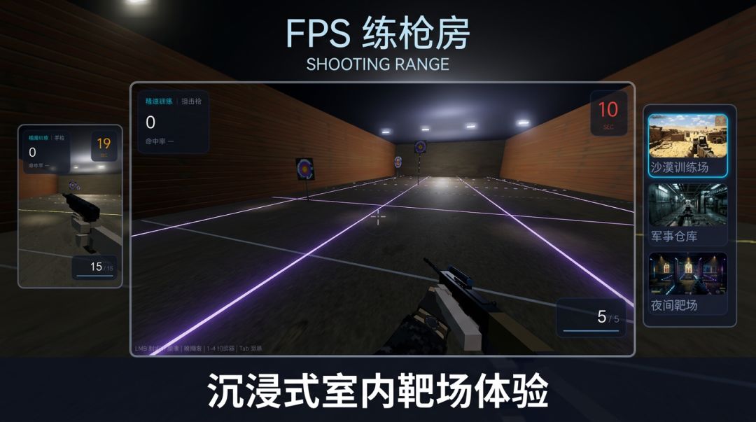 FPS练枪房游戏截图