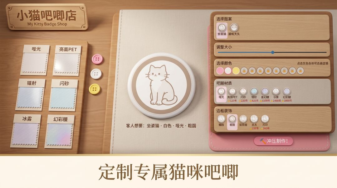 小猫吧唧店游戏截图