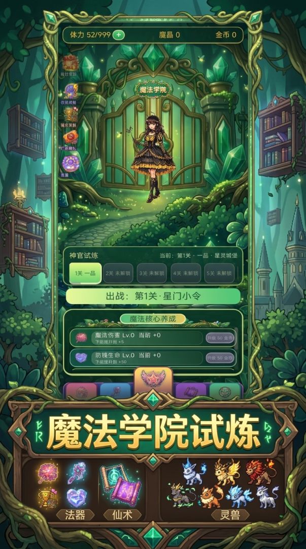 魔法学院试炼游戏截图