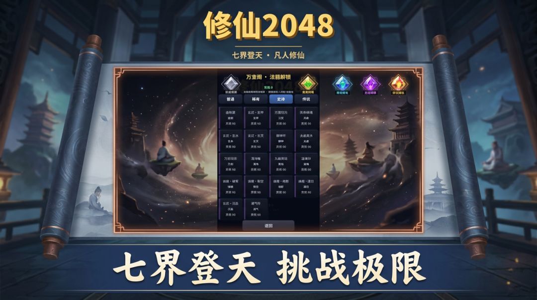 修仙2048游戏截图