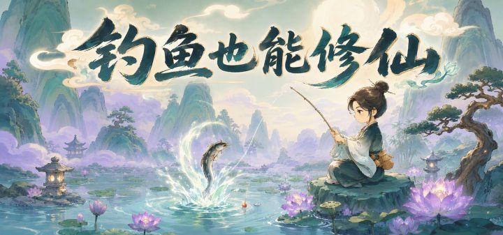 钓鱼也能修仙 封面