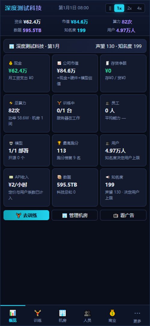 我的AI公司游戏截图
