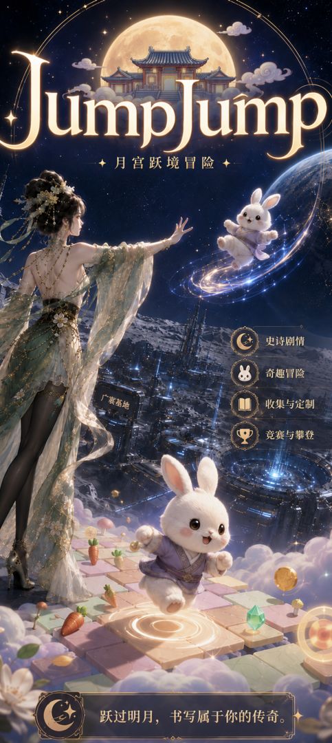 Jump Jump 跳跳兔游戏截图