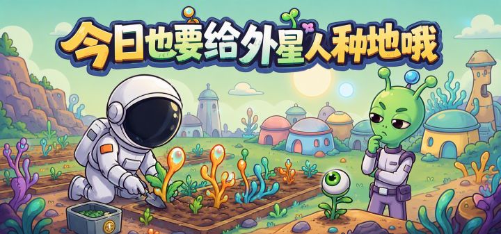 今日也要给外星人种地哦 封面