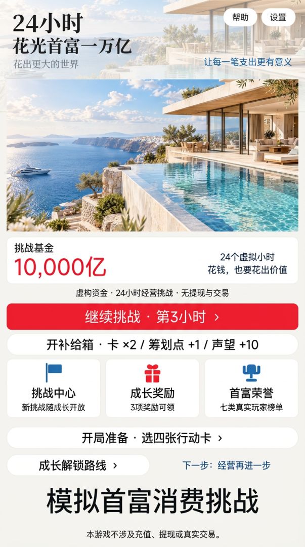 24小时花光首富一万亿游戏截图