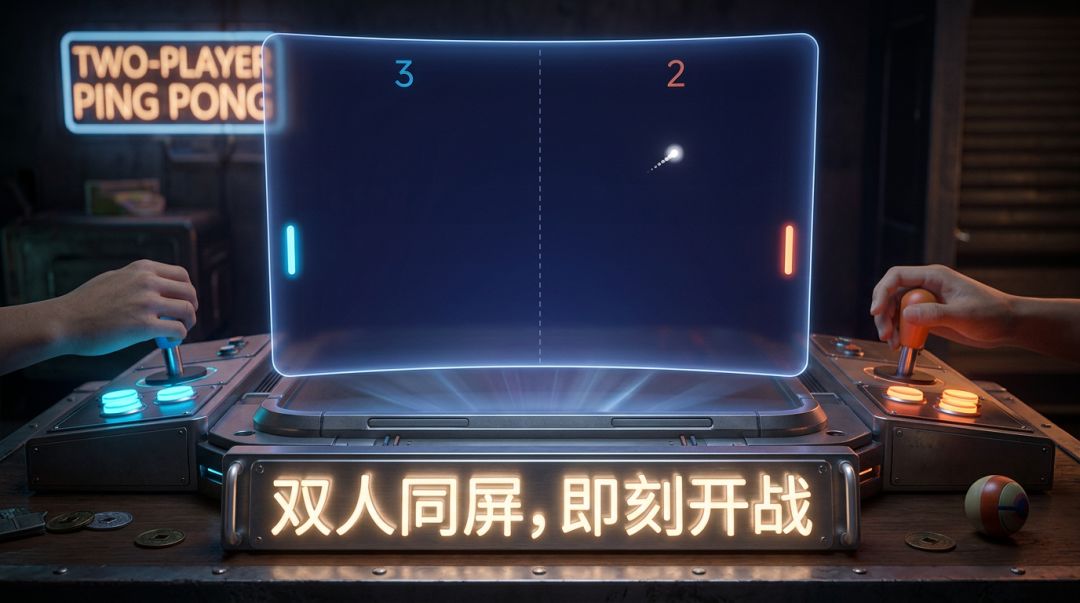 双人乒乓球游戏截图