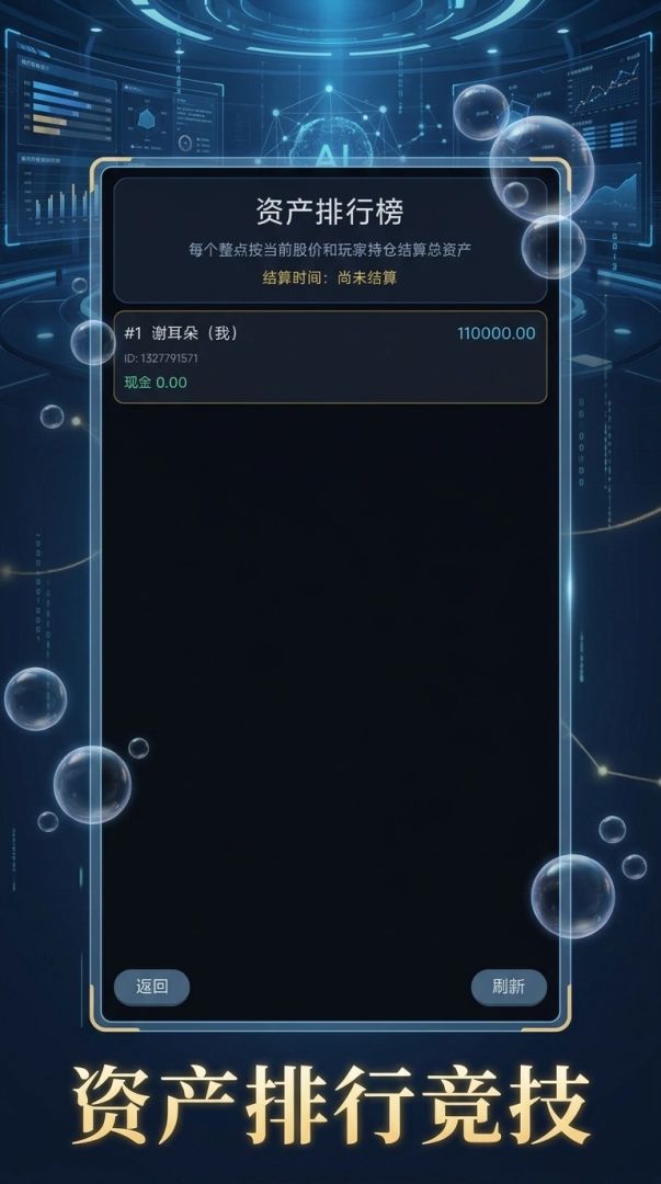 一起吹泡沫:AI股模拟器游戏截图