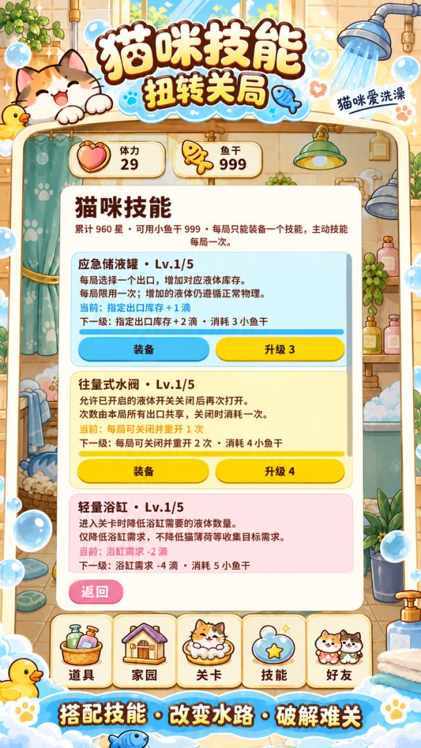 猫咪爱洗澡游戏截图