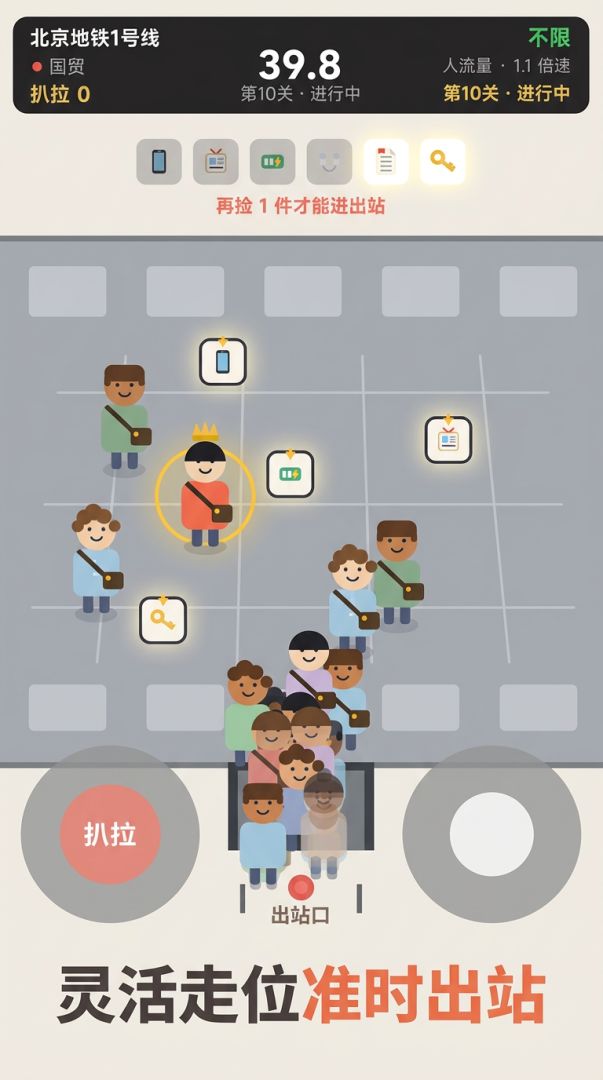 挤地铁上班游戏截图