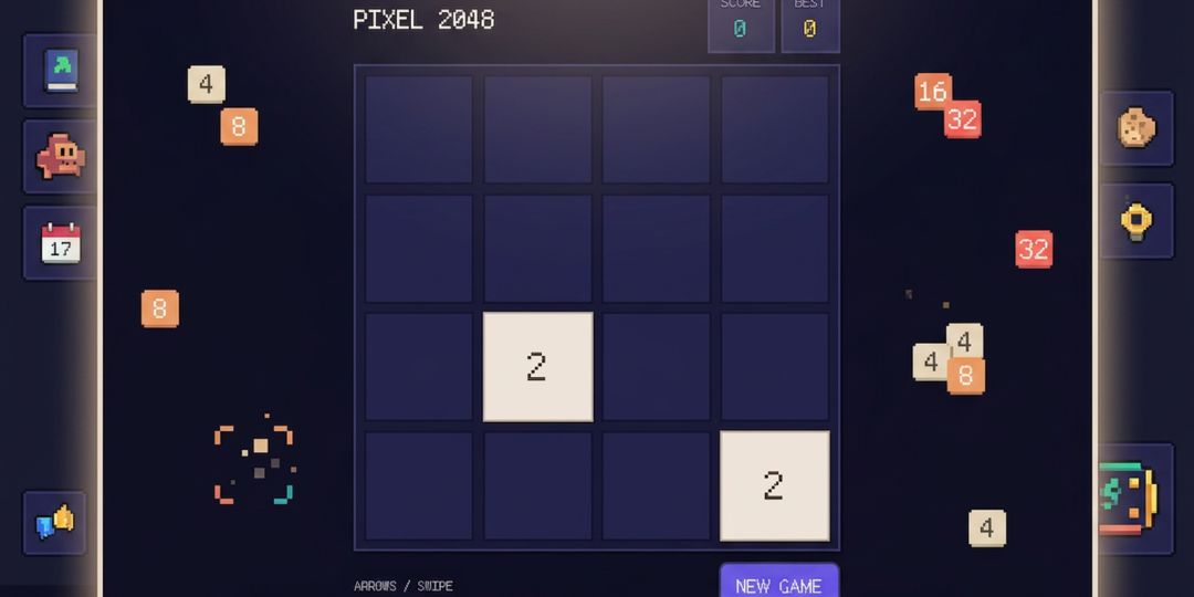 像素2048游戏截图
