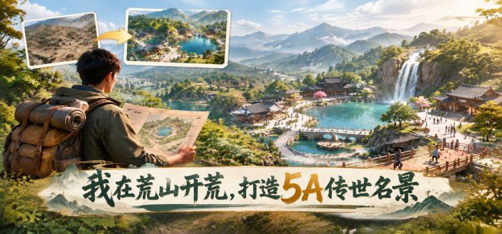 我在荒山开荒,打造5A传世名景 封面
