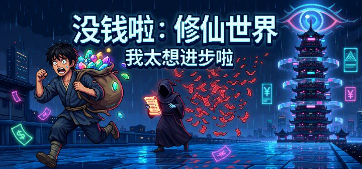 没钱啦:修仙世界我太想进步啦 封面