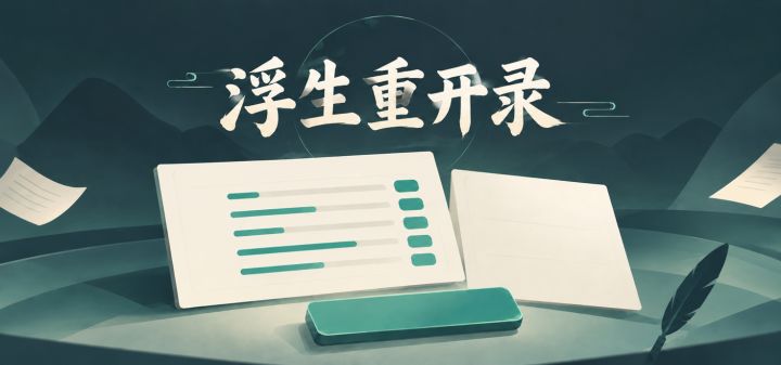 浮生重开录 封面