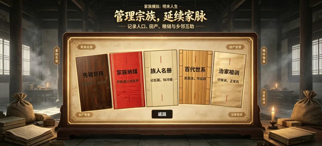 家族模拟·明末人生游戏截图