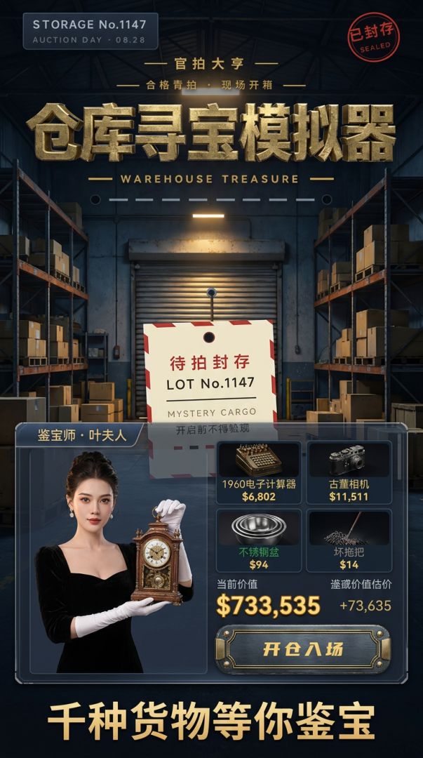 盲拍大亨：仓库寻宝模拟器游戏截图