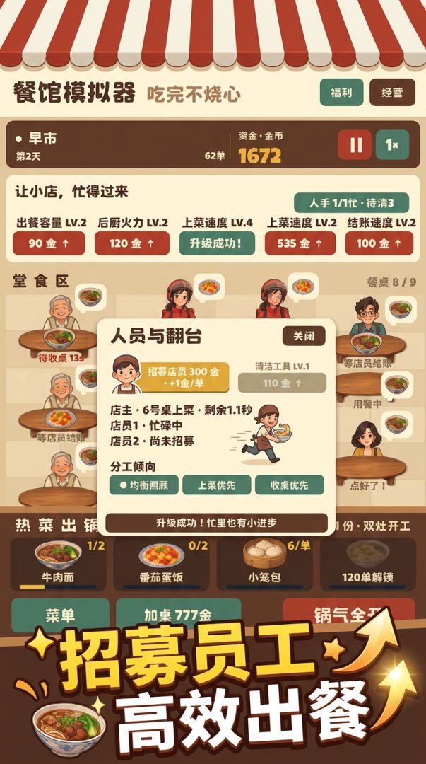 餐馆模拟器:快快上菜游戏截图