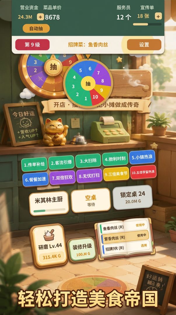 转盘经营模拟器游戏截图