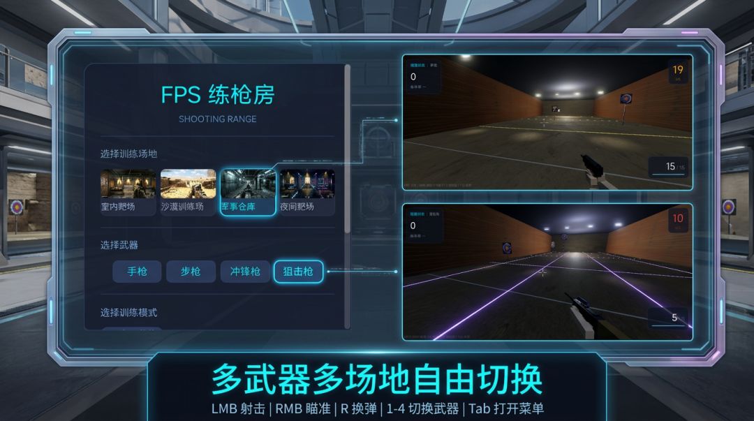 FPS练枪房游戏截图