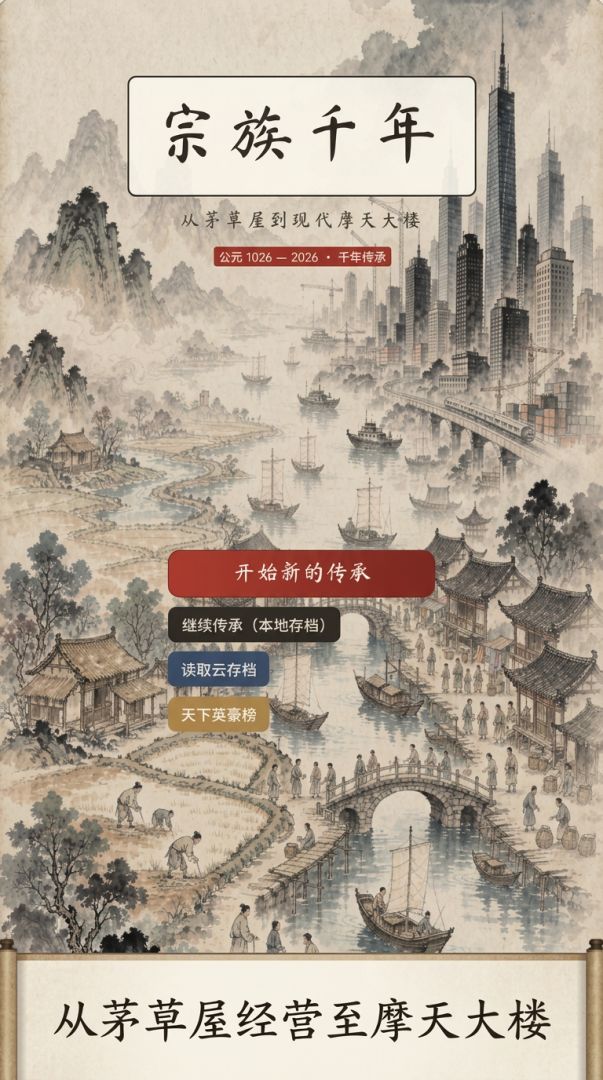 宗族千年经营-从茅草屋到现代摩天大楼游戏截图